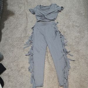 Fringe Pants Set